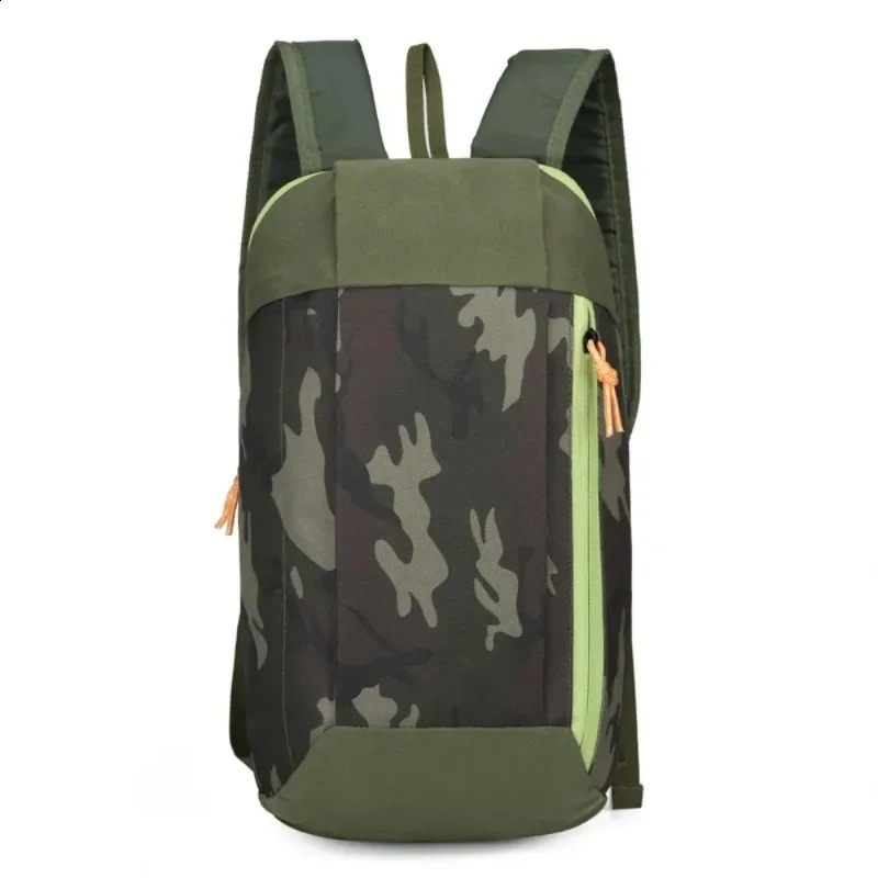 Outdoor sports lightweight 10L waterproof backpack travel hiking bag zipper adjustable belt camping Knapsack mens children 240813