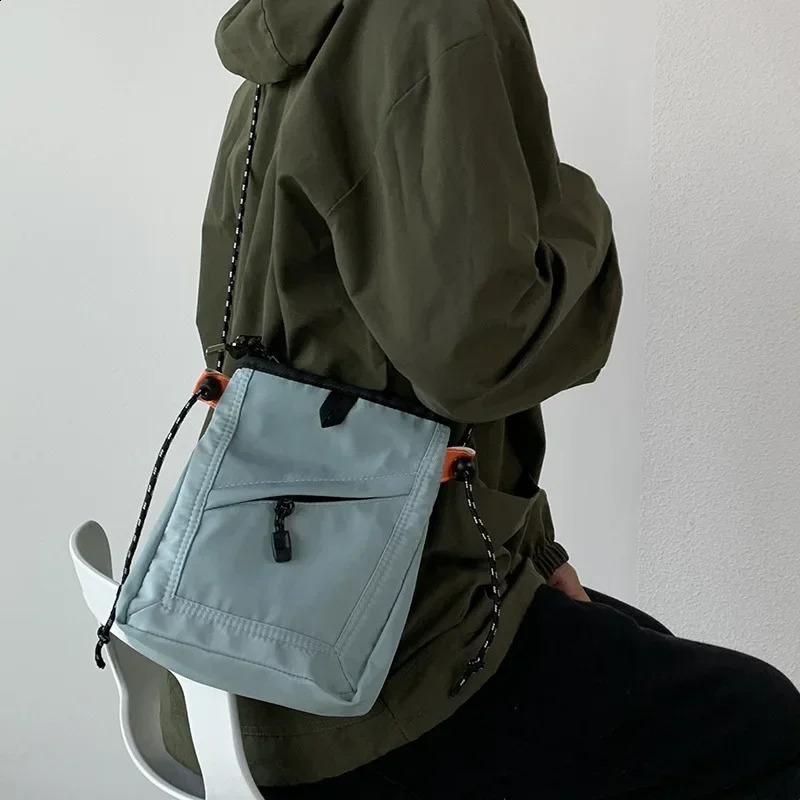 Mini Waterproof Messenger Bag Square Mobile Phone Casual Unisex Travel Handbag Shoulder Bags 240812