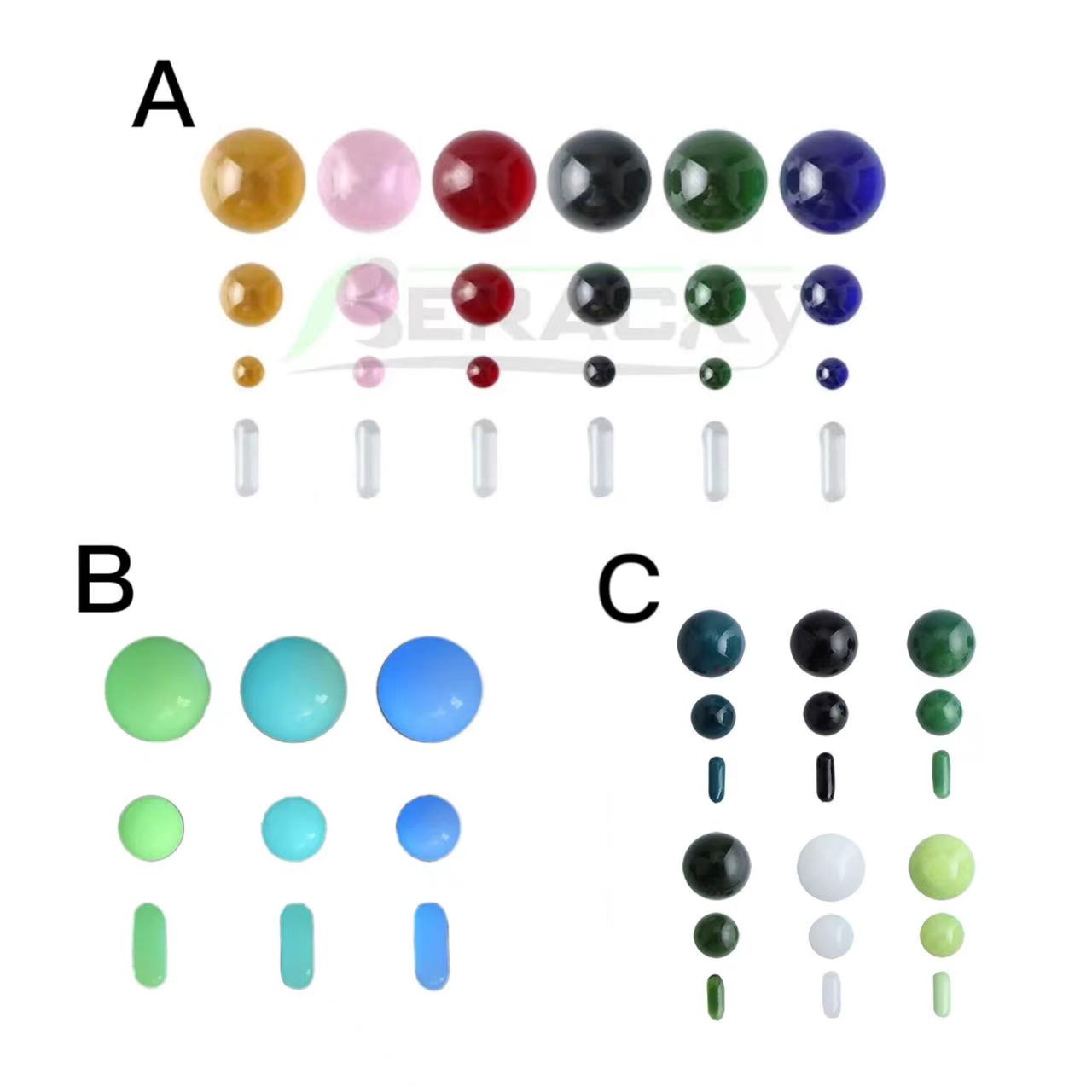 Beracky 3 style Glass Terp Slurper Smoking Pearl Set 20mm 12mm 6mm Marble With Quartz Pill For Slurpers Banger Nails Water Bongs Dab Oil Rigs