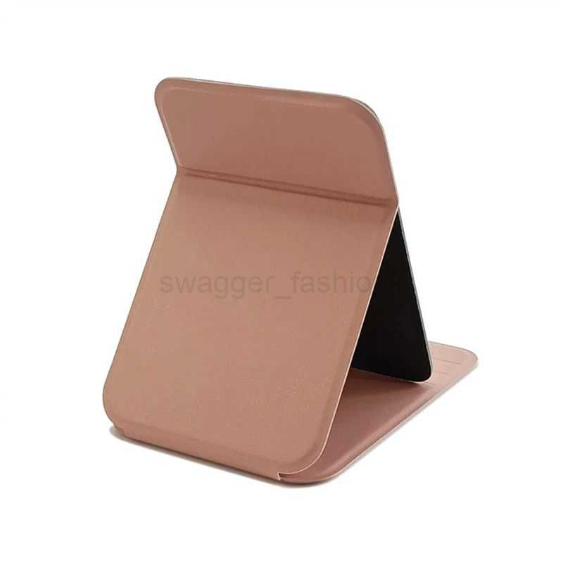 Woman MINI Folding Makeup Mirror High-quality Portable Pocket Makeup Mirror Single-side Creative Women Solid Color Handle DeskXJ240813