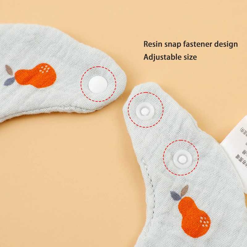 Bibs Burp Cloths Cotton Gauze Baby Bibs New Solid Petal Absorbent Saliva Towel Newborn Burp Cloths Bandana Scarf for Boys Girls Feeding Drool BibL4812