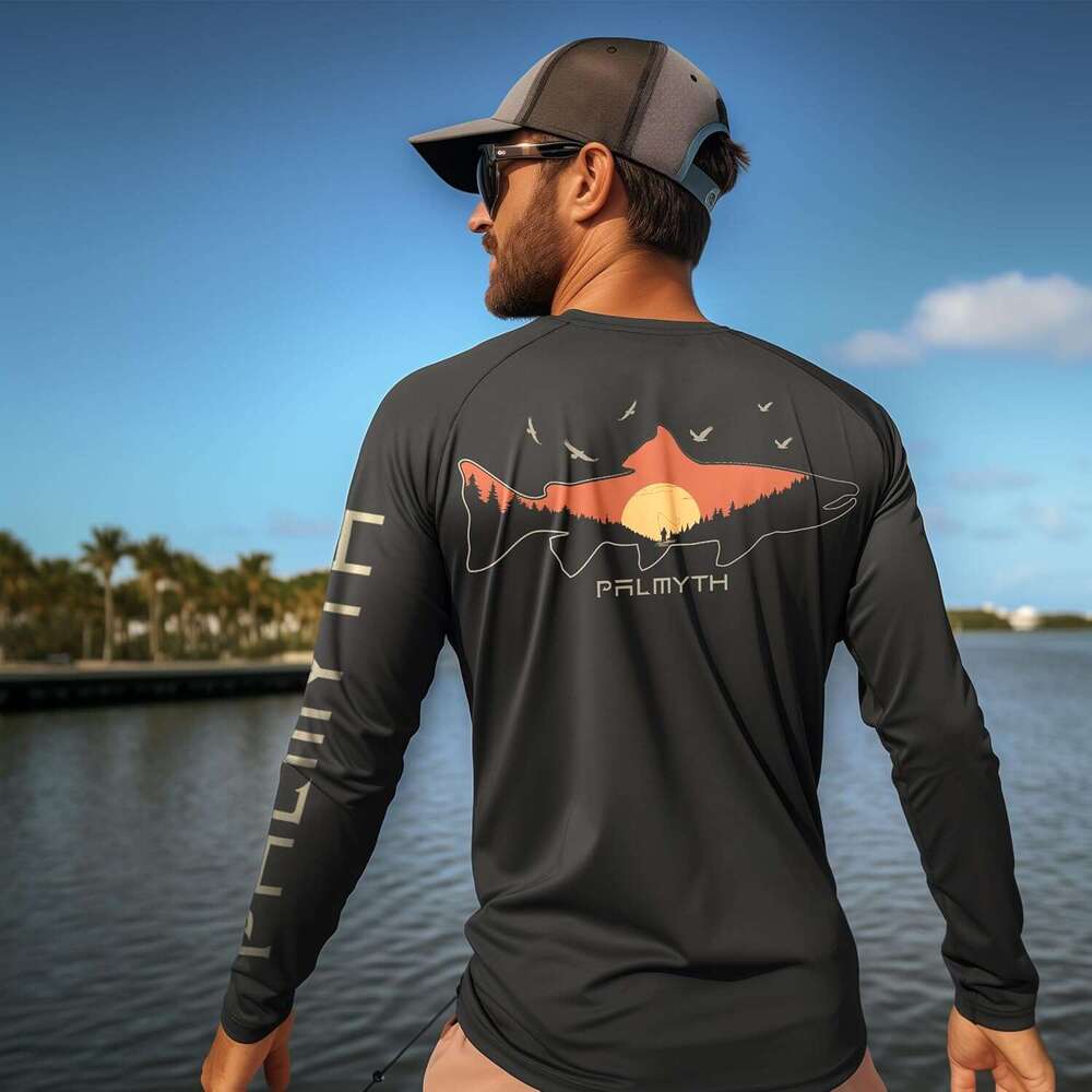 Long Sleeve Shirts For Men Sweatshirt Fishing Sun Protection Graphic Tee Streetwear Casual Tops Clothes sweatshirts