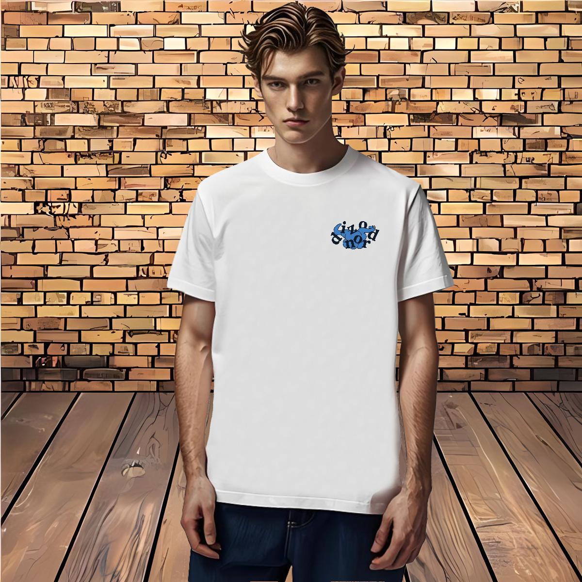 Loose Fit letter T-Shirts for Men High Street Hip Hop Tshirts 230g Pure Cotton Classic Breathable Soft DIY Printed Tee Shirt
