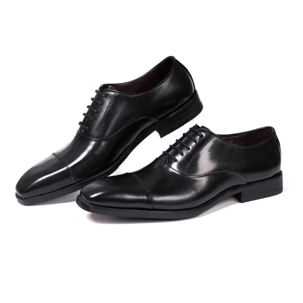 CMM New Leather Shoes Mens Top Layer Cowhide Business Formal Mens Shoes British Classic Three Joint Office Party Shoes Men