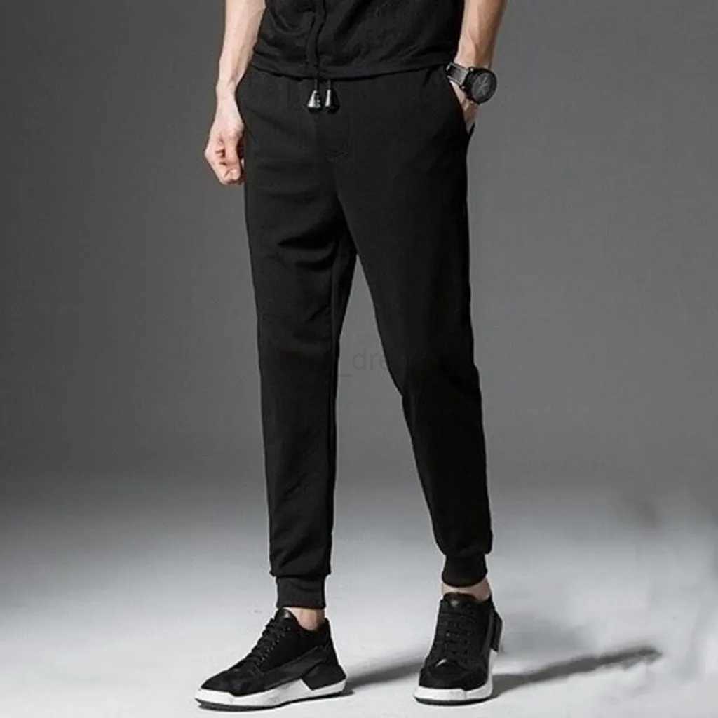 MenS Athletic Workout Jogger Sweatpants For Men With Zipper Pocket Drawstring Gym Plus Size Running Exercise Track TrouserXJ240813