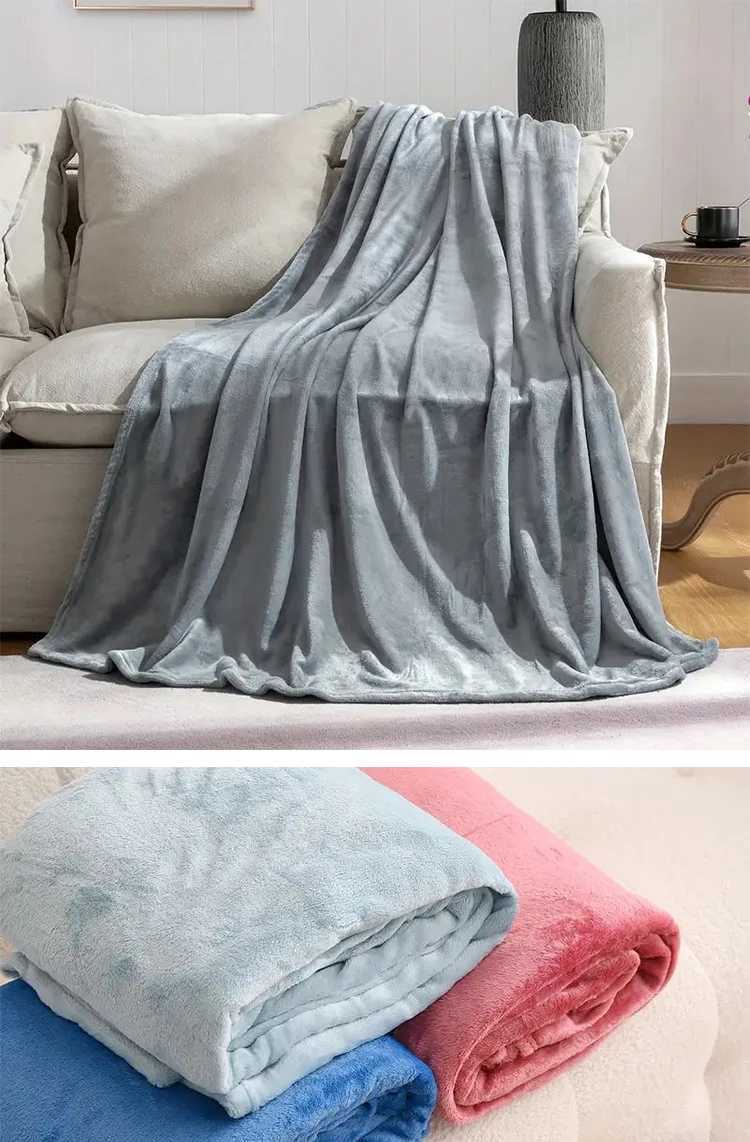 Blankets Bed for winter warmth PPolos bear cool knee wool camping nap flannel soft blanket large ultrafine fiber bed T240813