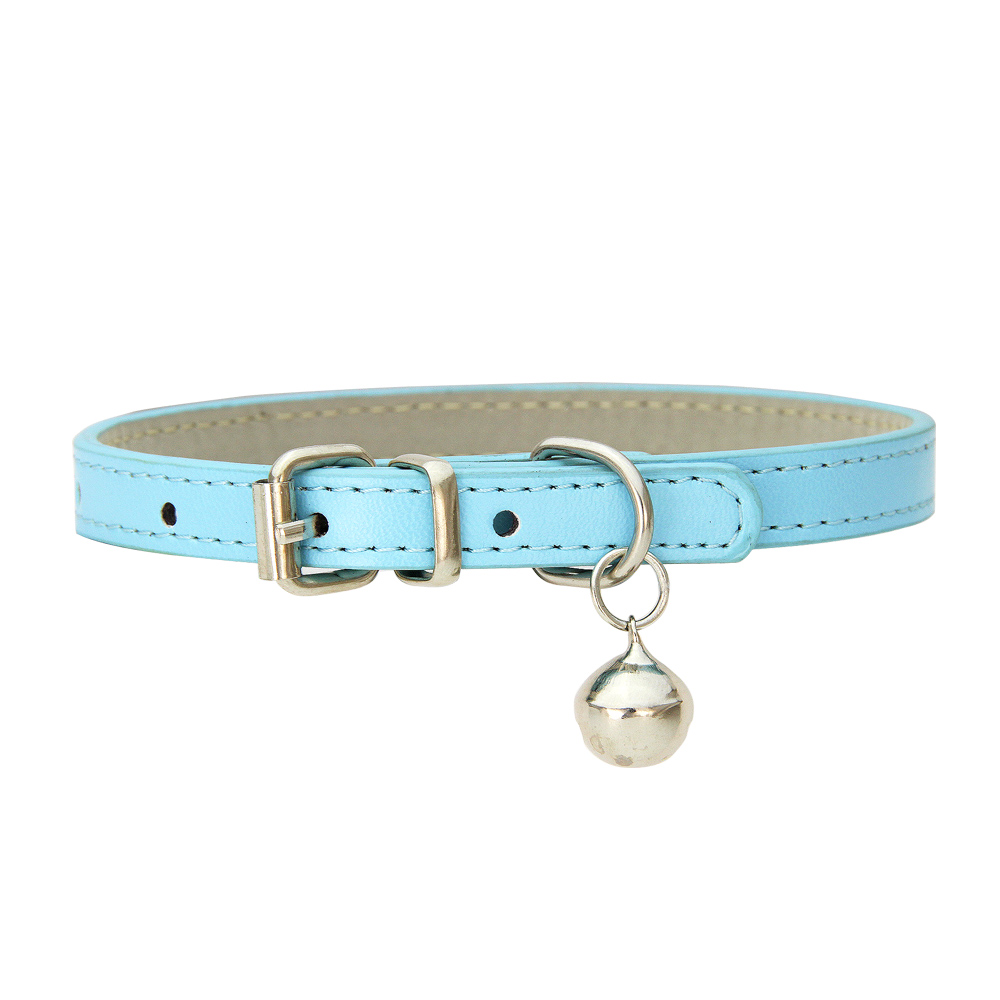 Pet Collar PU Leather Pet Dog Collar Cat Collar DIY Dog Bell Collar Wholesale