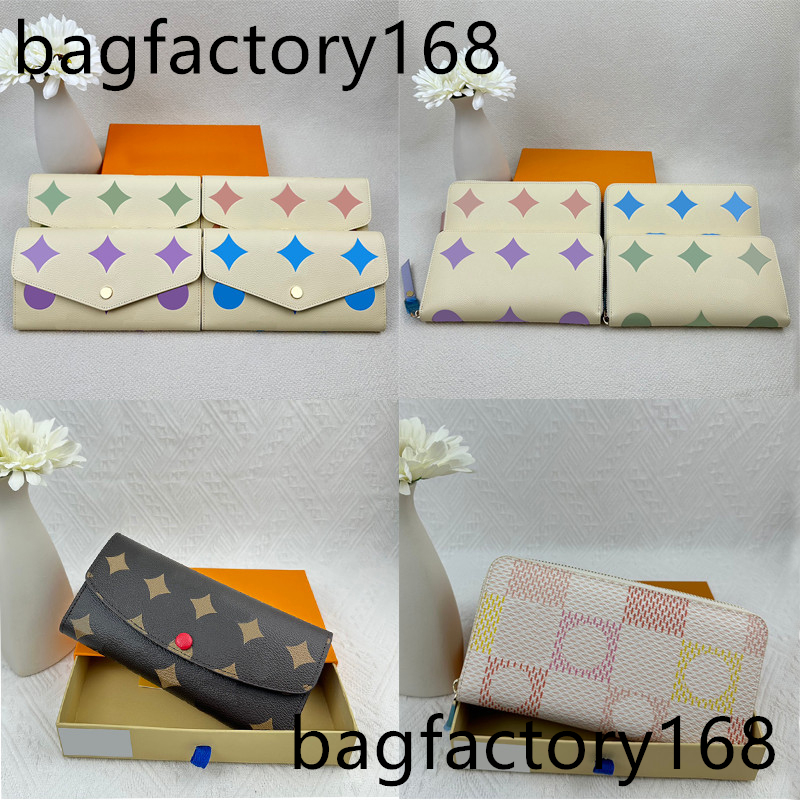 Luxurys Wallets Handbags Designers Wallets Fashion Bags Card Holder Carry Around Women Money Cards Coins Bag Men Leather Purse Business Wallet With box