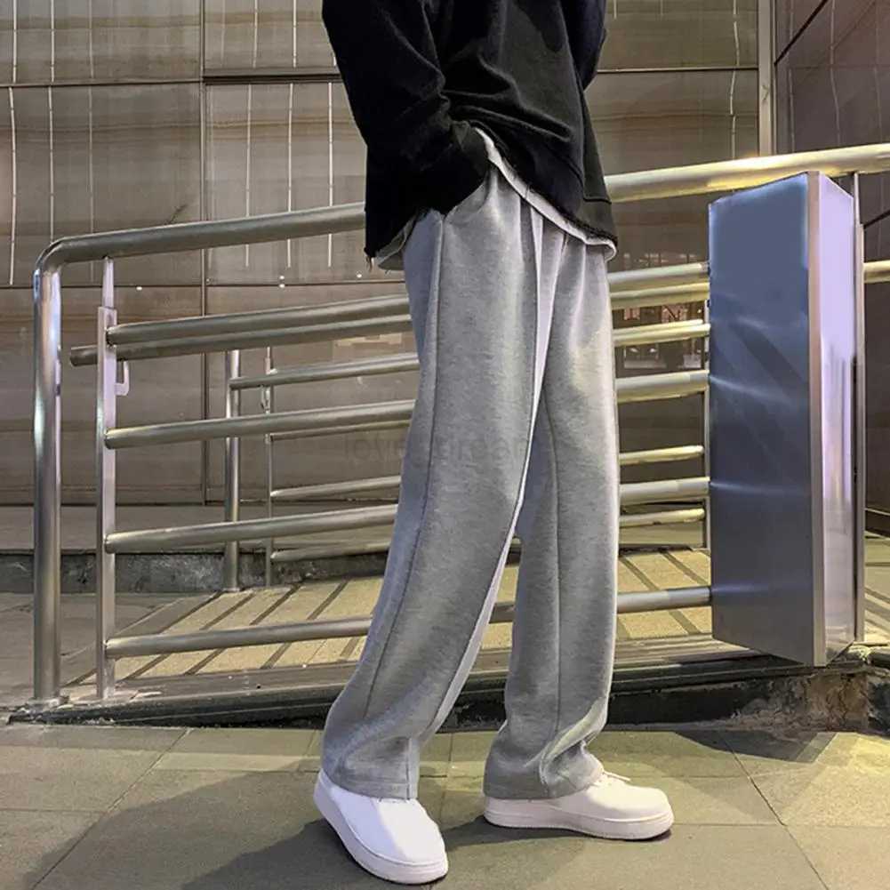 Drawstring Sweatpants Mens Fashion Casual Wide-leg Pants Men Streetwear Loose Straight Trousers Mens Joggers Track Pants S-2XLXJ240813