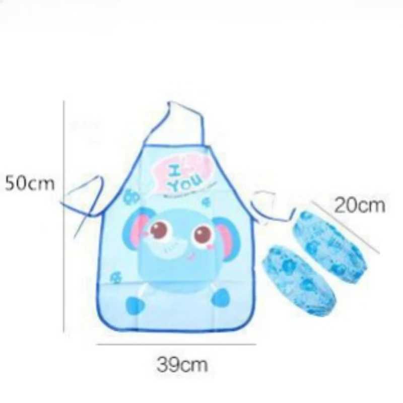 Bibs Burp Cloths New Baby Boys Girls Feeding Bibs Long Sleeve Apron Waterproof for Kids School Painting Drawing Children DIY Art Scraft SmockL4812