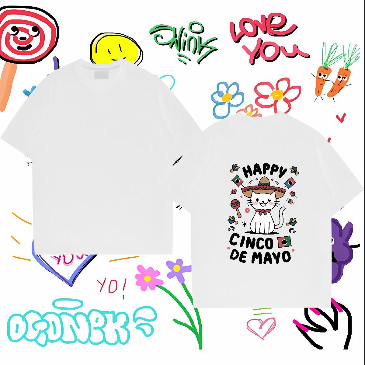 Unisex Men T Shirts Short Sleeve O-Neck Street wear Hip Hop Floral Print 230g 100% Cotton Men Tops Tees Factory Direct Clothes