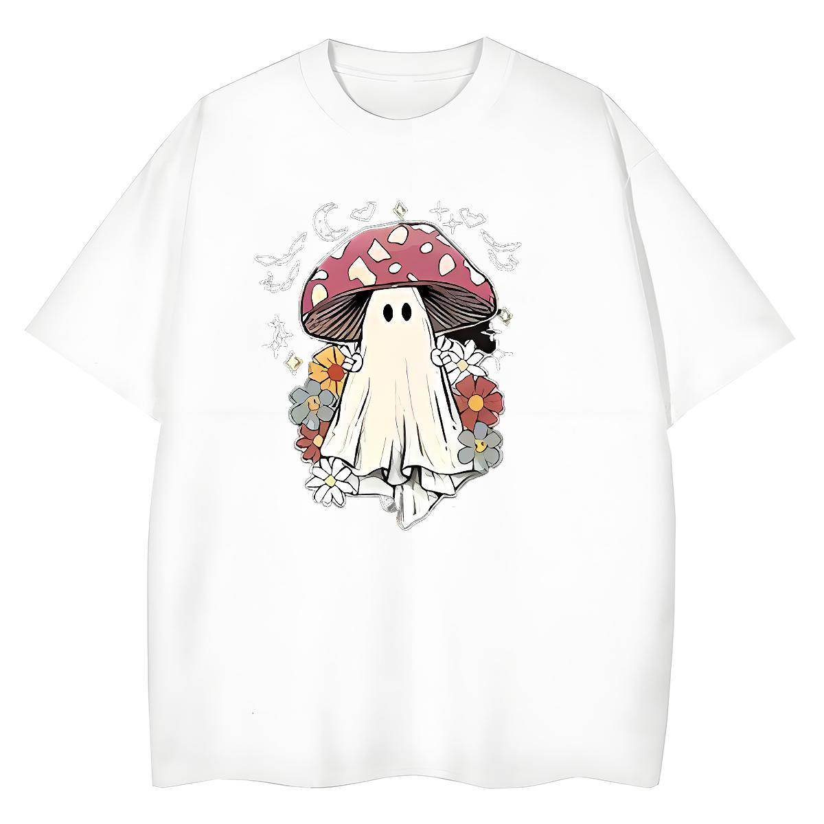 Loose T Shirts Men monster Crew Neck Breathable Casual Beach DIY Logo Oversized 230g Pure Cotton Men Tops Tees Customized Wear