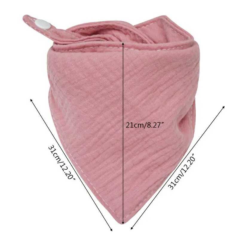 Bibs Burp Cloths Baby Infant Cotton Bib Solid Color Triangle Scarf Feeding Saliva Towel Bandana Burp Cloth Boy Girl Babies Accessories NewbornL4812