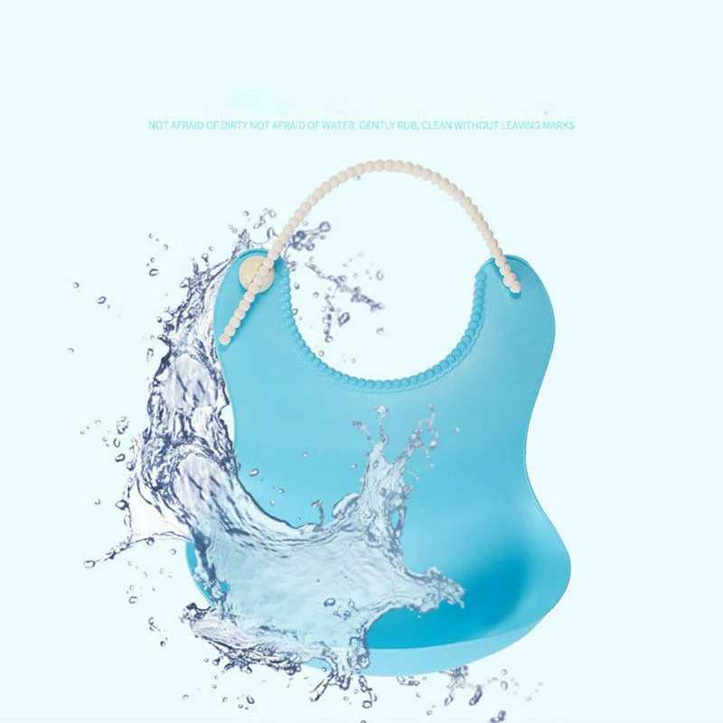 Bibs Burp Cloths Fashionable Silicon Baby Bib Waterproof Infant Bibs Newborn Feeding Cloth Toddle Boys Girls Adjustable Different Styles of BibsL4812