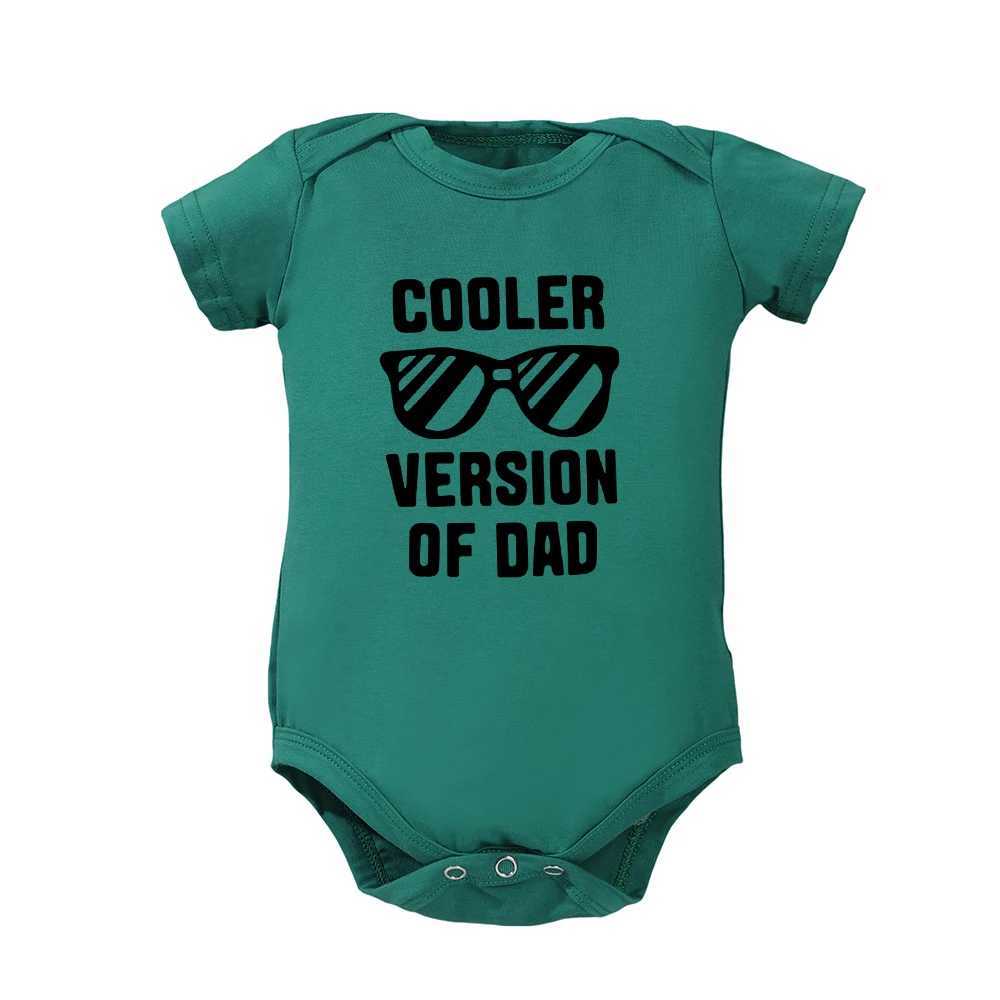 Cooler Version of Dad Funny Baby Onesies for Trendsetting Little Ones Newborn Boys Clothing Tight Clothes Cotton Fashion and Comfort W240812