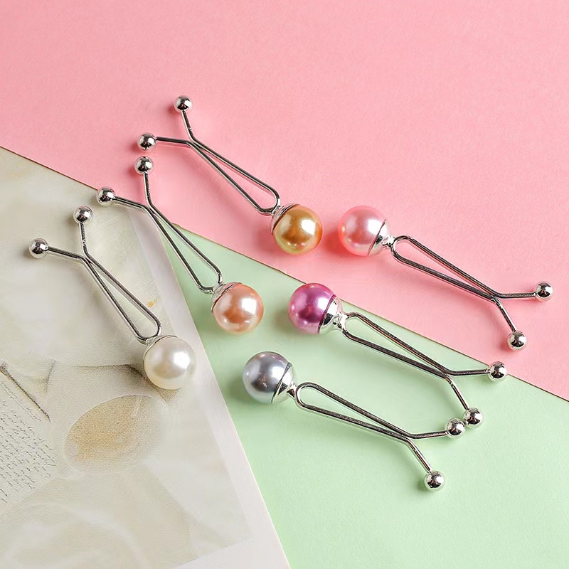 U-shaped pearl clip multifunctional brooch clip fixed decorative buckle