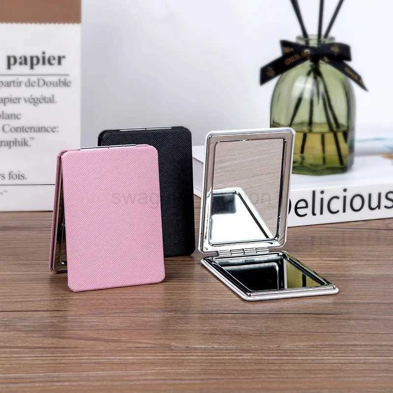 Folding Mirror Pocket Mini Portable Makeup Mirrors Travel Hand Small Mirror Vanity Foldable Compact Cosmetics ToolsXJ240813
