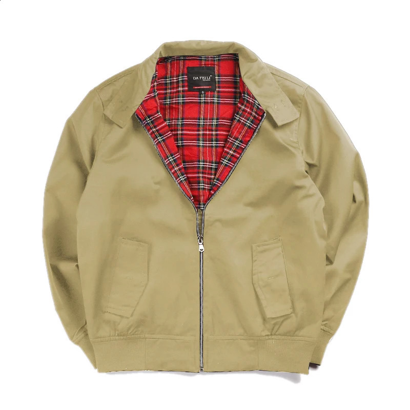 Chamarras Para Hombre European Solid Classic Retro Vintage Bomber Jacket Men Windbreaker Streetwear Trendy Coats 240824