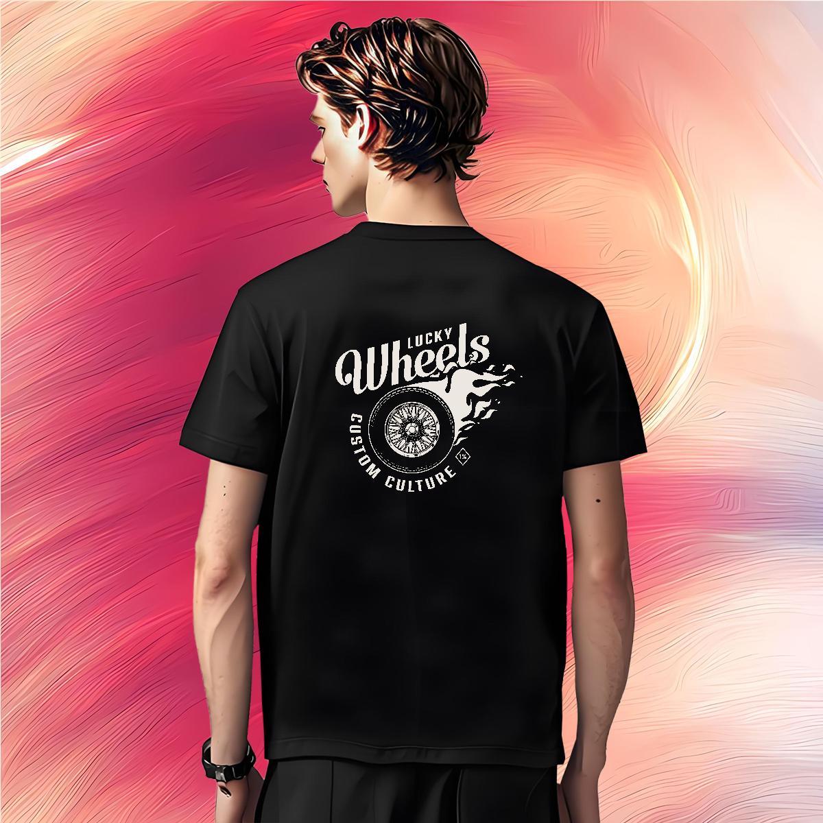 Popular tool T shirt High Street Hip Hop Men Tshirts 230g Cotton 2024 DIY Short Sleeve O-Neck Anime Tops Tees