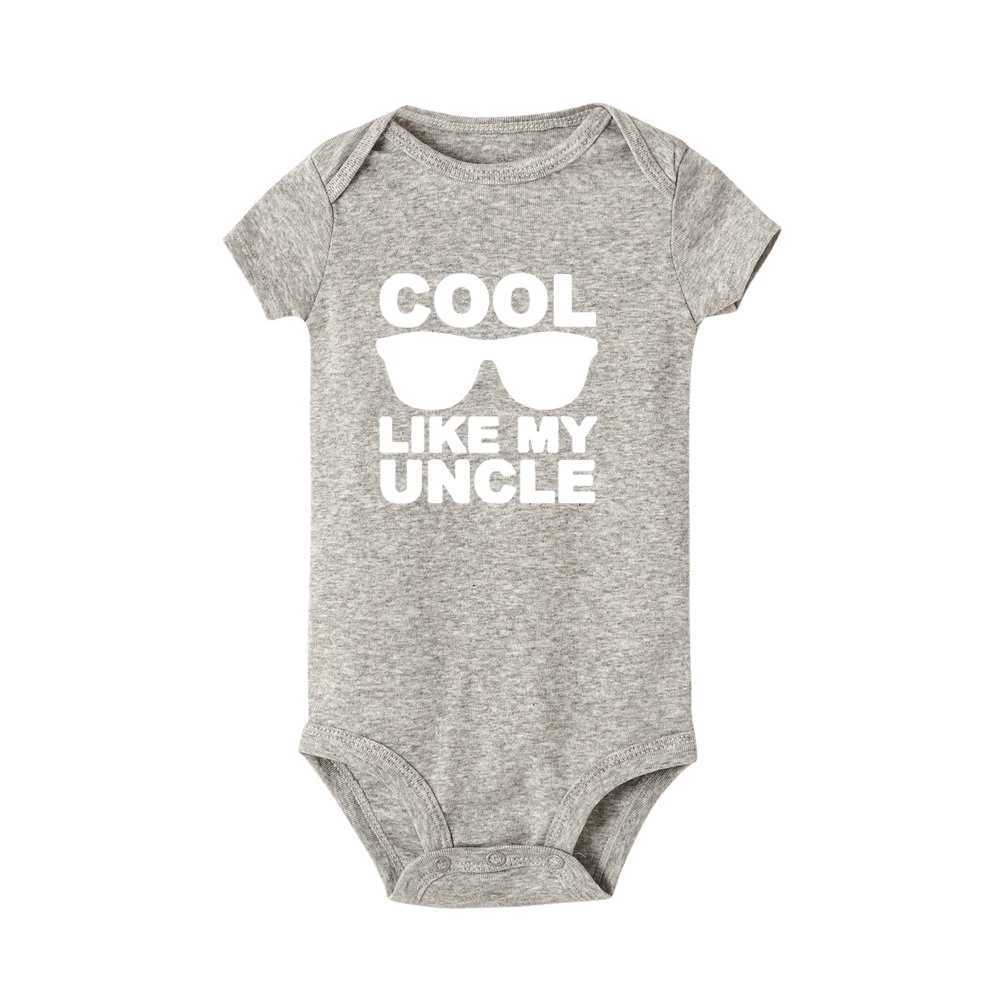 Cool like my uncle newborn baby short sleeved jumpsuit toddler girl boy summer clothing Ropa clothing baby clothing the best gift W240812