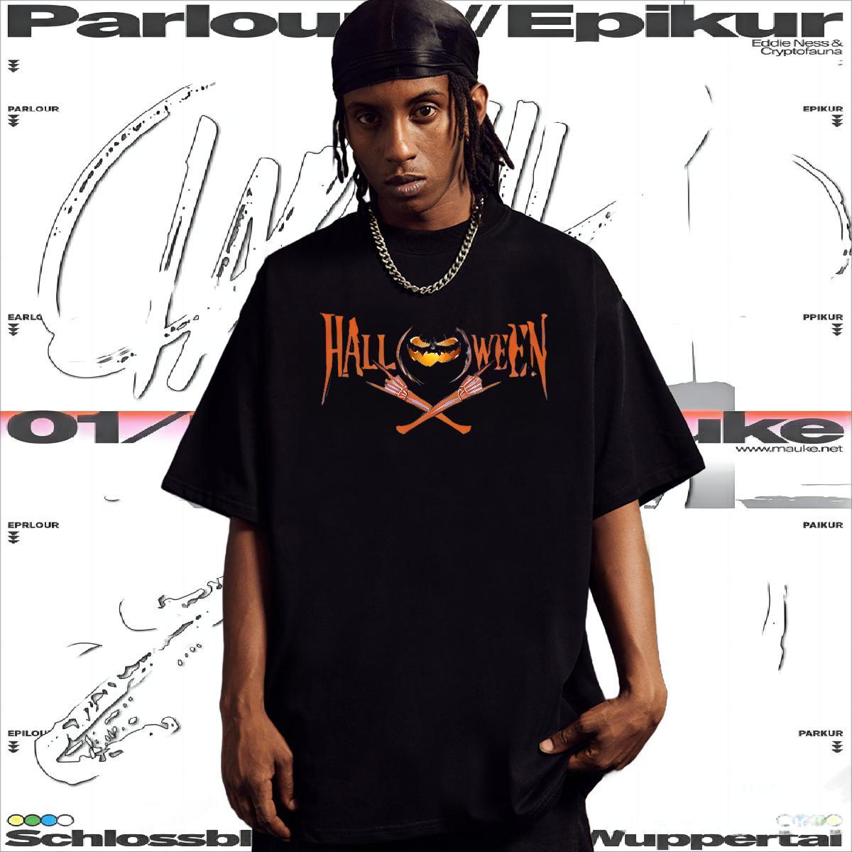 Loose Fit Mens T Shirts monster Pure Cotton Daily Outfit Anime 100% Cotton 230g Men Tees Fashion Casual Tees Shirts