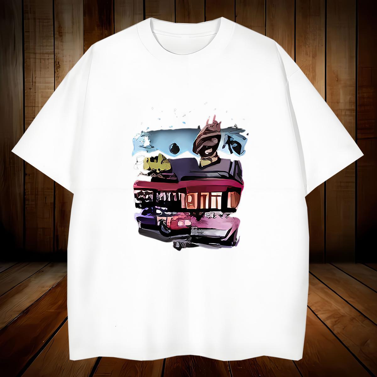 Unisex car T shirt Daily Wear Tshirt for Man Woman 100% Cotton 230g Fashion Casual Breathable Crew Neck Anime Tee Shirt