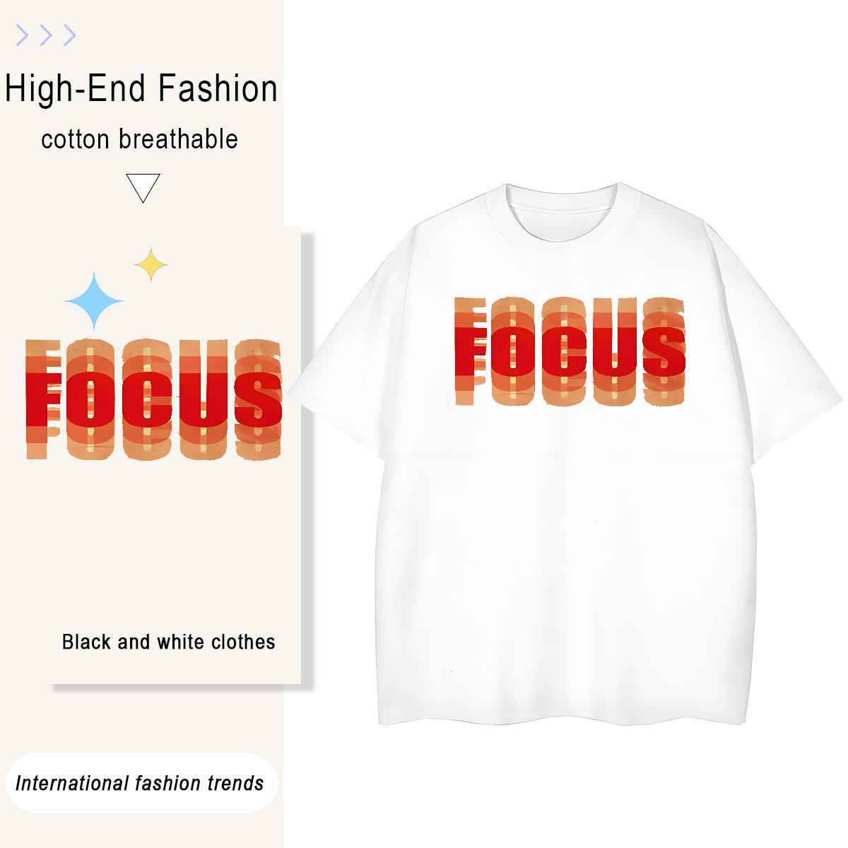 TOP Quality Men Tees Hip Hop Street 100% Cotton 230g Custom Printing Breathable Short Sleeve letter T-Shirts 2024 New Clothings