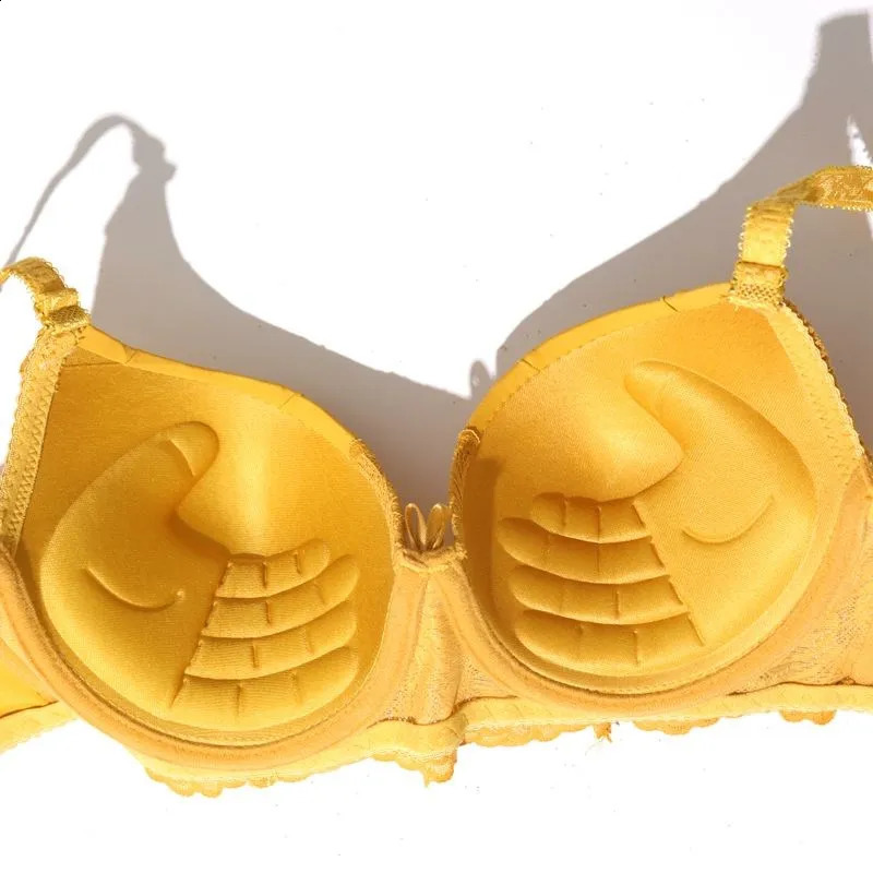 Beauwear Hand Shap Foam Pad Bra Push Up Solid Color Floral Lace Bras for Women Underwire Brassiere 75B 80B 85B 240812