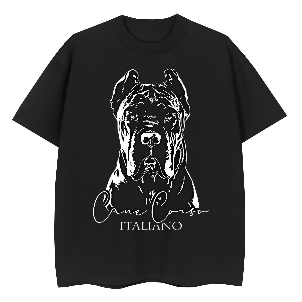 Brand Tshirts Summer Casual 230g Pure Cotton Plus Size Custom Breathable Short Sleeve dog T-Shirts Wholesale Polos