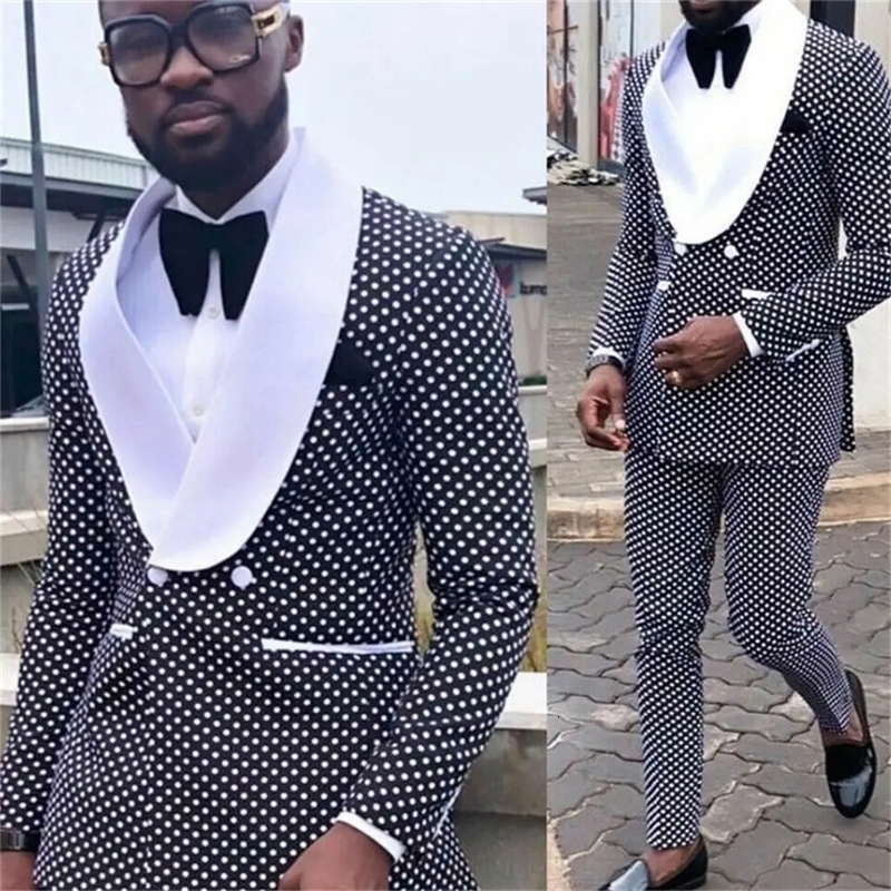 High Quality Suits for Men Fashion Double Breasted Male Suit Slim Fit Formal Casual Wedding Tuxedo 2 Piece Costume Homme 240812