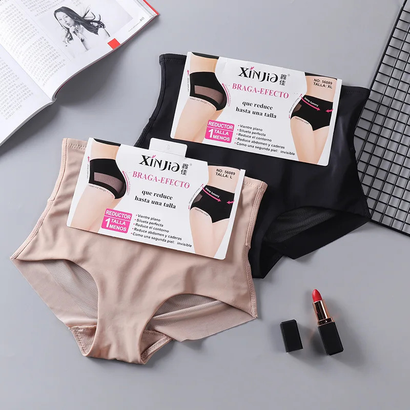 Mid waist trainer with thin body shape womens shaping and weight loss pants Fajas Colombianas hip lift abdominal control underwear 240812