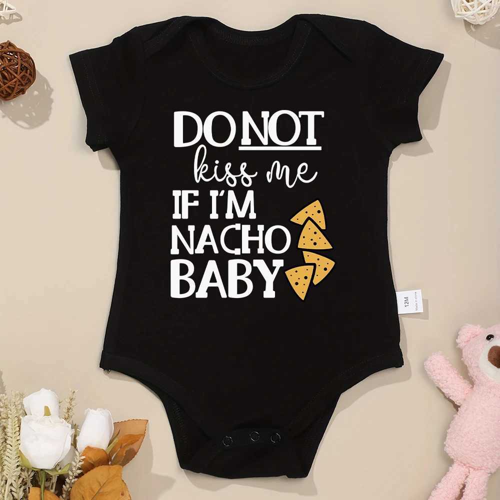 Nacho Baby Fun Newborn Boys Clothing American Style Cute Harajuku 100% Cotton Baby Girls Onesie Popular New Creative Tight Clothes W240812