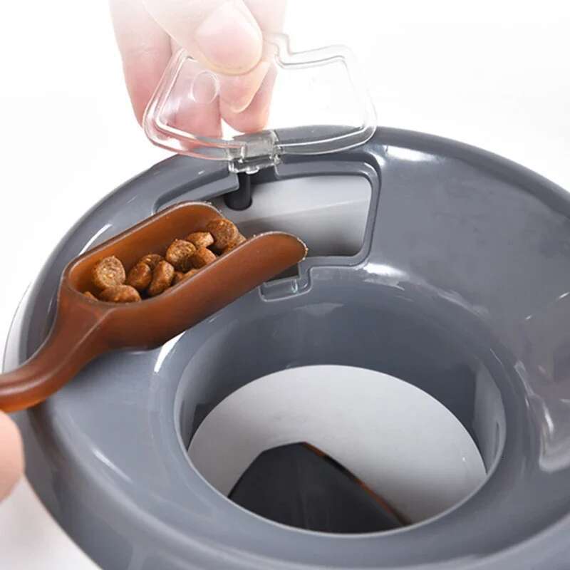 2 In 1 Pet Automatic Throwing hine Training Slow Food Device Interactive Dog Feeder Tennis Ball Launcher Toy