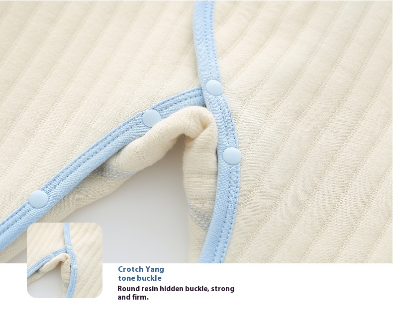 Baby warm jumpsuit Baby autumn and winter warm thick crawling clothes baby long sleeve thermal underwear
