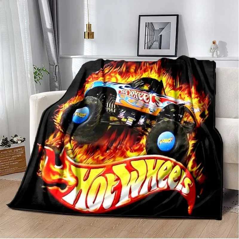Monster Jam Grave Digger Truck Hot Wheels Sofa Blanket Lightweight Warm Insulation Blanket Bed Office Car knee padsThrow BlanketXJ240813