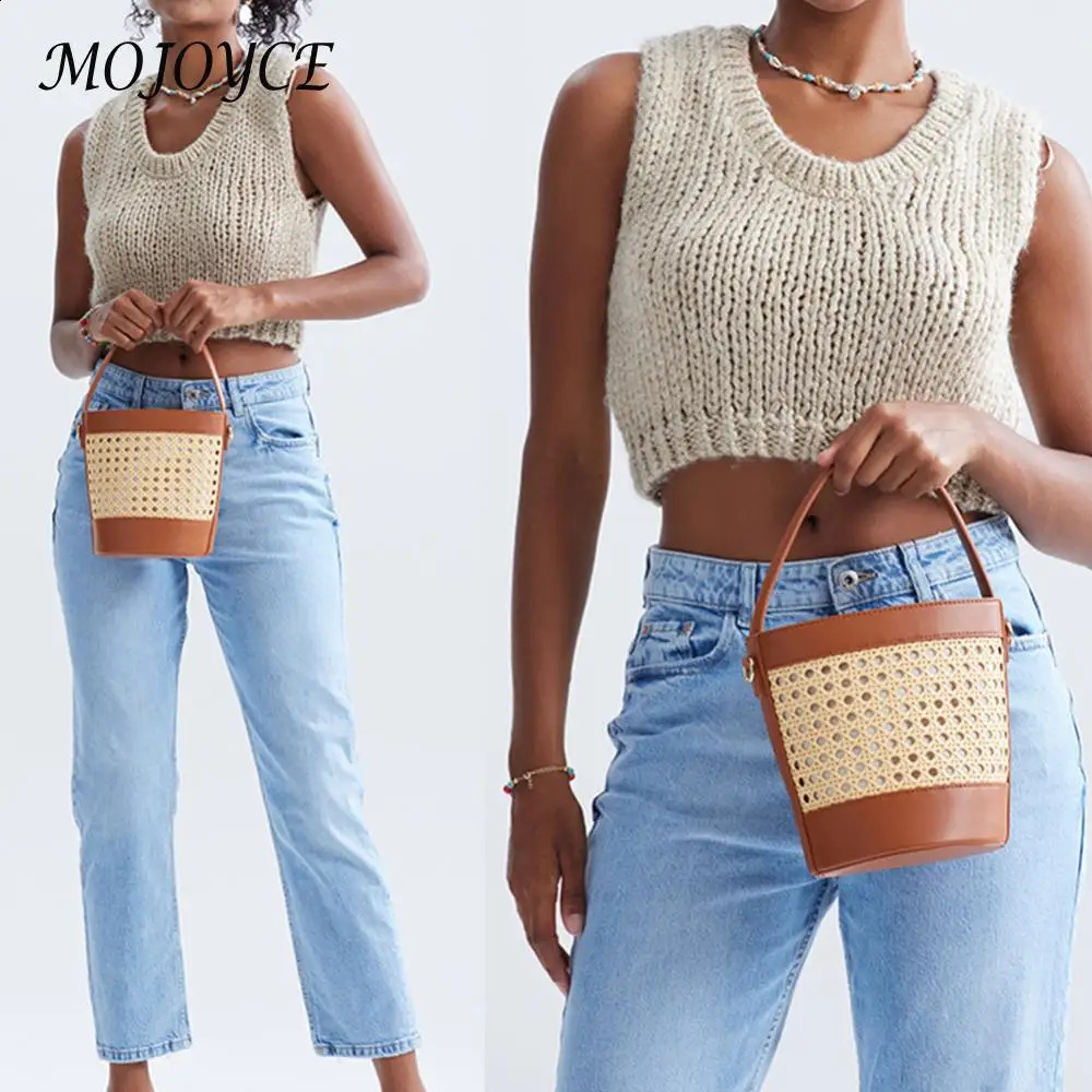 PU Leather Summer Hollow Shoulder Bag Fashion Cross Body Womens Travel Handbag 240813