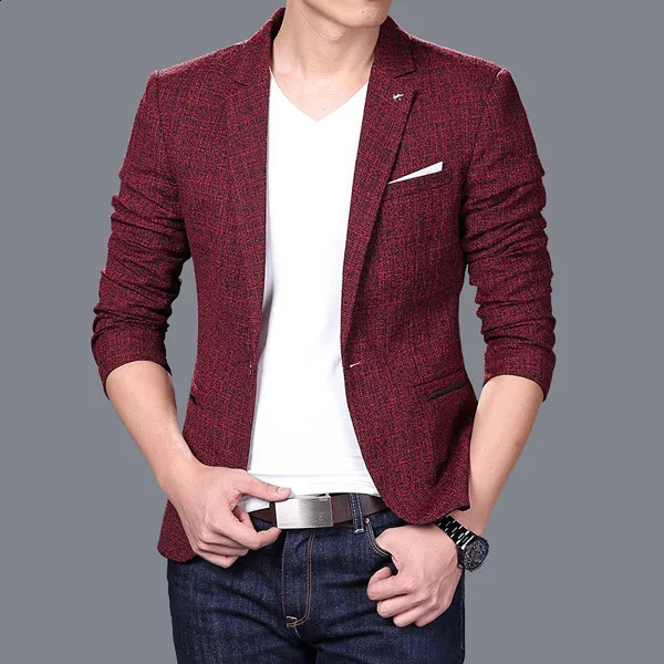 Drop coarse tweed mens wedding dress British style final custom brown bone jacket button fashion top 240812