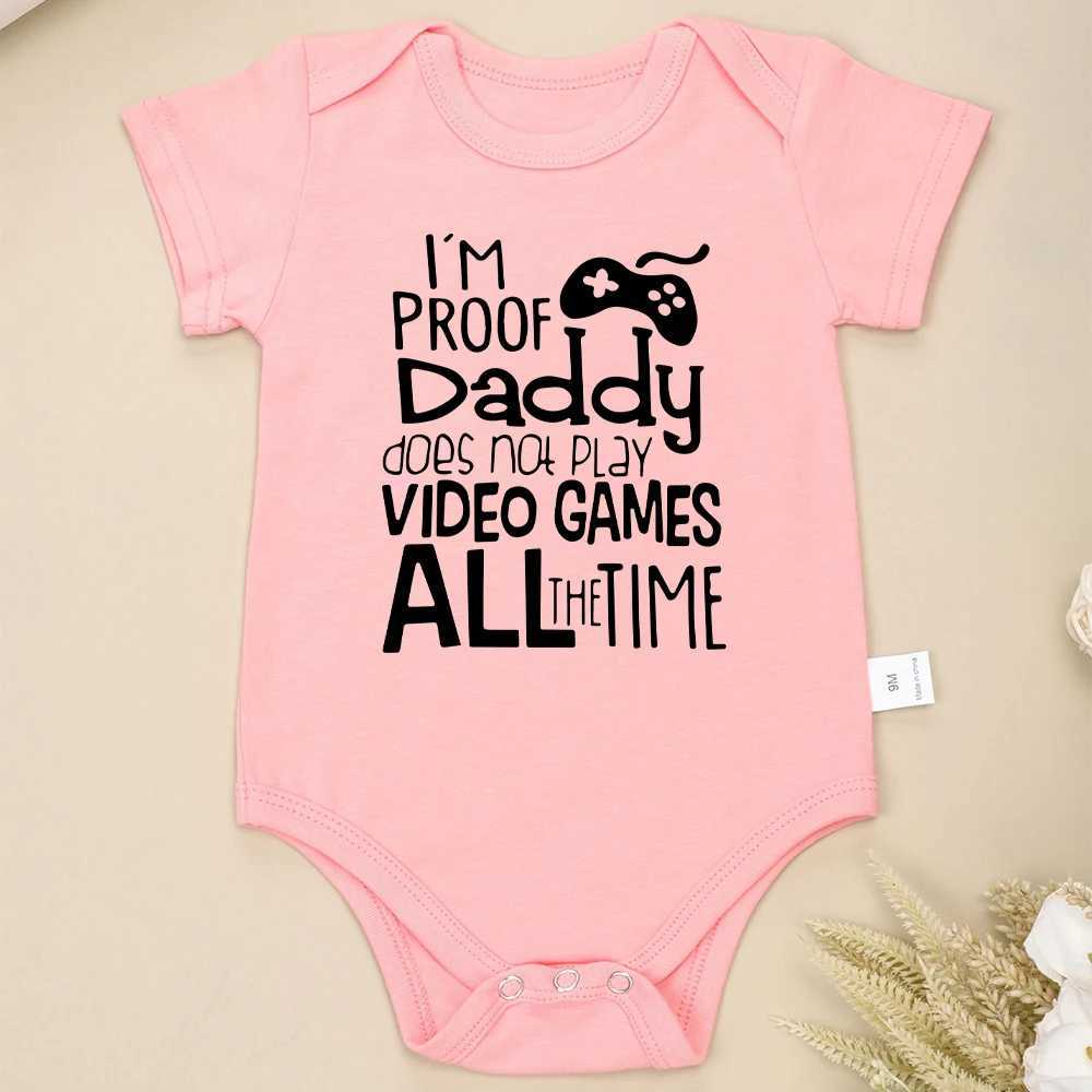 Interesting baby clothing for babies aged 0 to 24 months Onesies cotton multi-color round neck newborn bodysuit European W240812