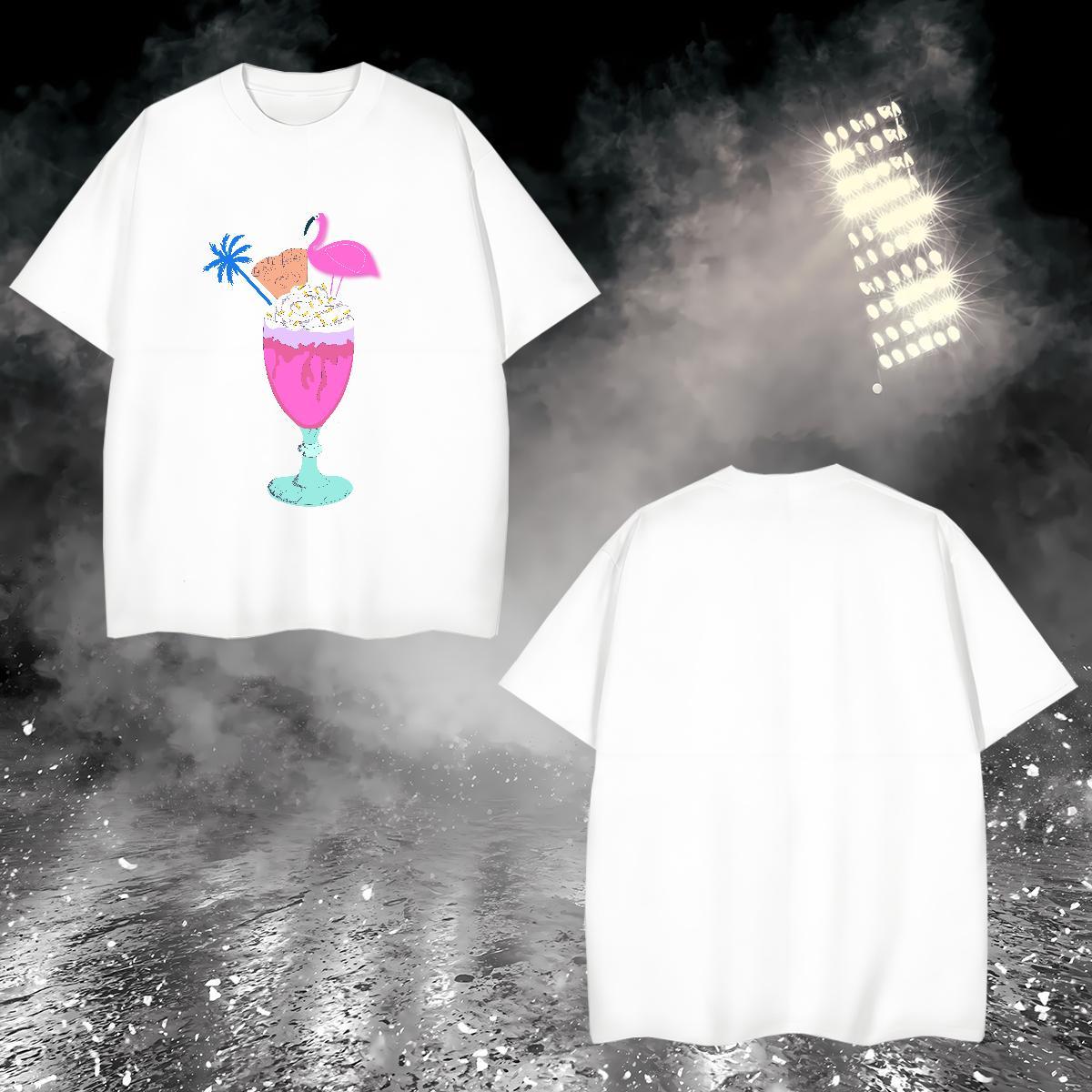 T-Shirts 100% Cotton 230g handpainted Outdoor Crew Neck Custom Printed Tshirts Fashion New Unisex Tees Shirts