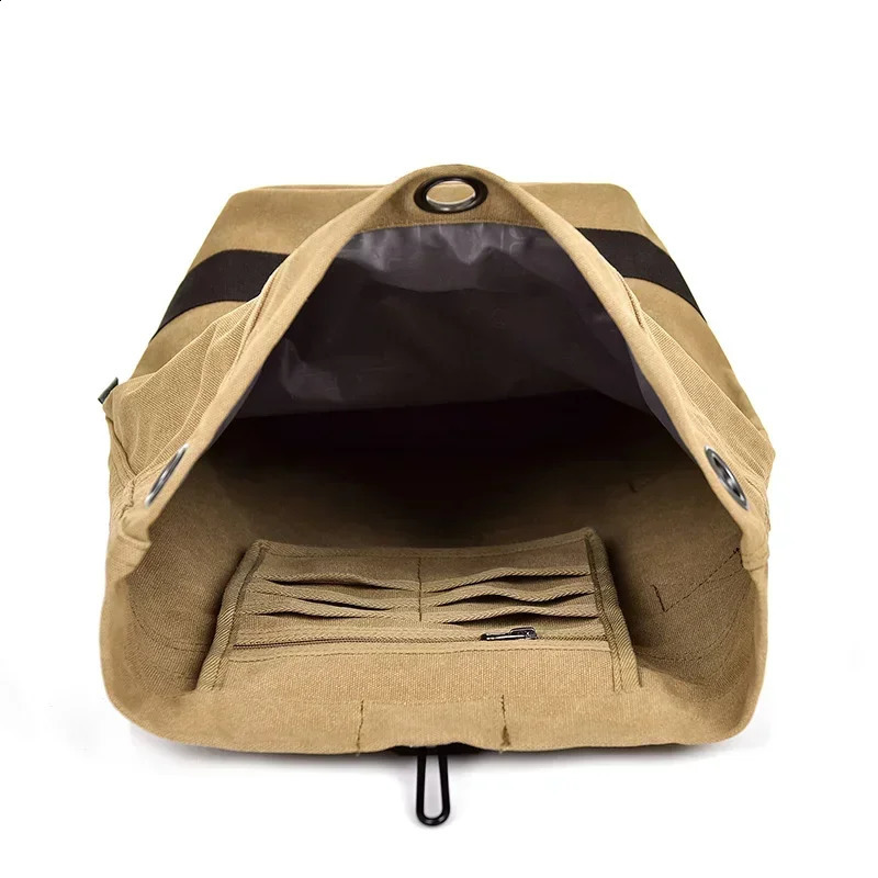 Casual Canvas Backpack Gentlemans Mens Fashion Travel Bag High Quality Knapsack Mochila Hombre 240813