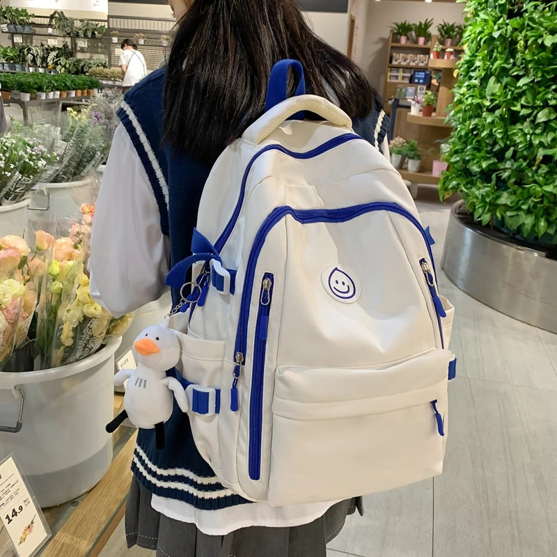 Large Female Cute University Backpack Girl Travel Book Nylon Fashion Womens Leisure Bag Laptop Mens School 240813