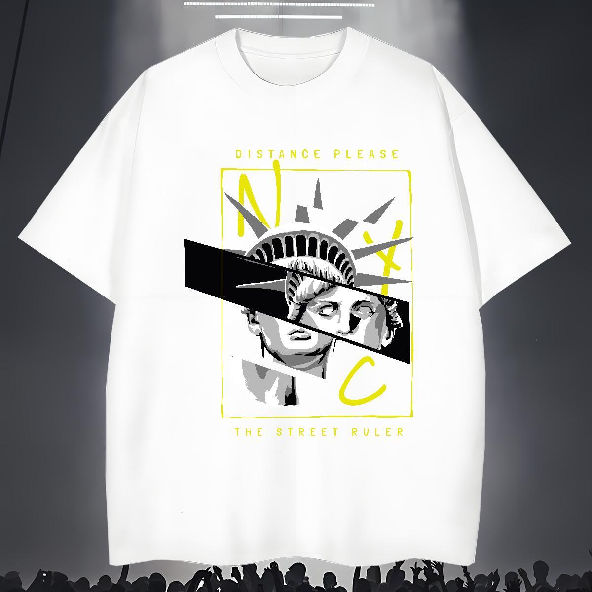 Man T Shirts 230g 100% Cotton portrait Home Outdoor Short Sleeve O-Neck DIY Anime Men Tops Tees Factory Direct Designer Clothings