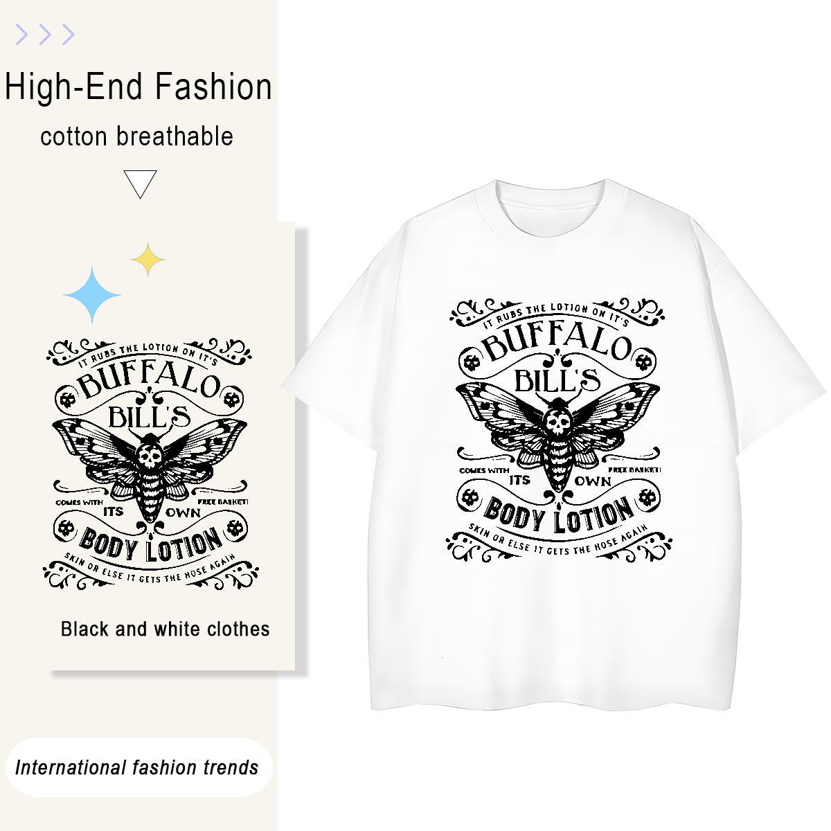 New Designer Mens Tshirts Butterfly Casual Beach 230g 100% Cotton Tees Shirts Crew Neck Wholesale T-Shirts Asian Size
