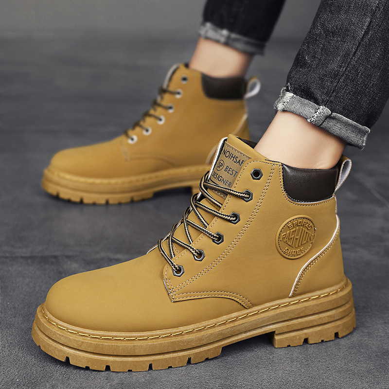Ddmyoutdoor Martin Boots Spring New Anti Slip Waterproof High Fashion Men S Wear Resistant Labor Protection Work Clothes Short Outdoor Shoes