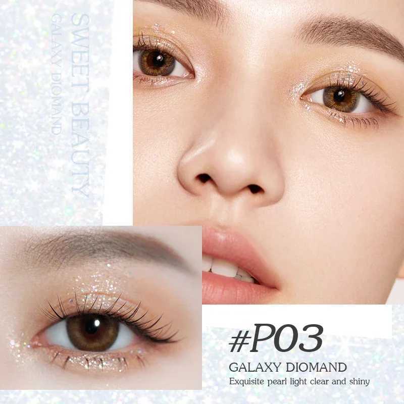 1 piece of eye shadow shimmer and shiny waterproof sequin liquid glitter high gloss eyeliner party cosmetics W240812