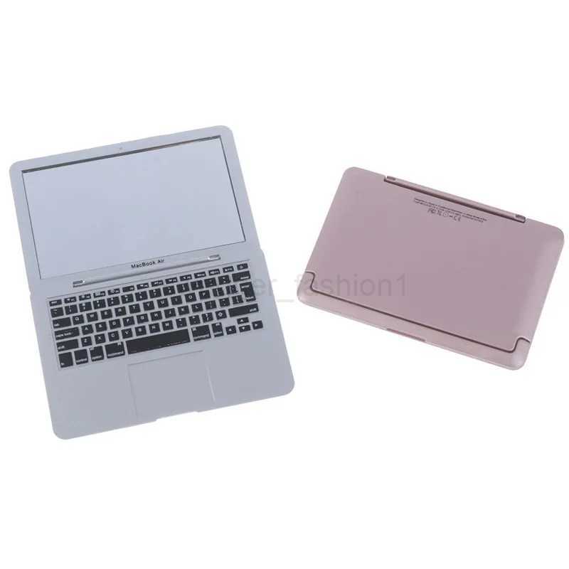 Girl mini pocket laptop shape makeup clear mirror baby mirrors toyXJ240813