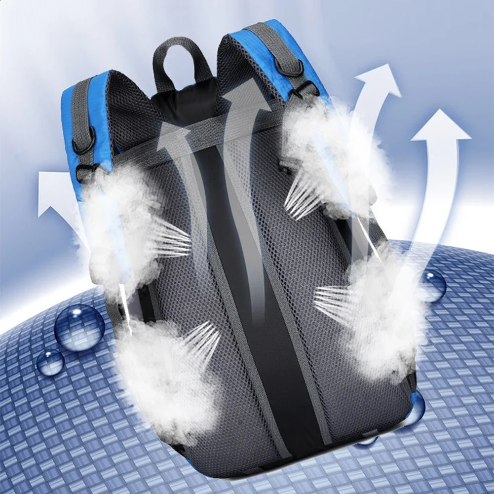 40L Nylon Waterproof Travel Backpack Camping Hiking Outdoor Sports School 240813