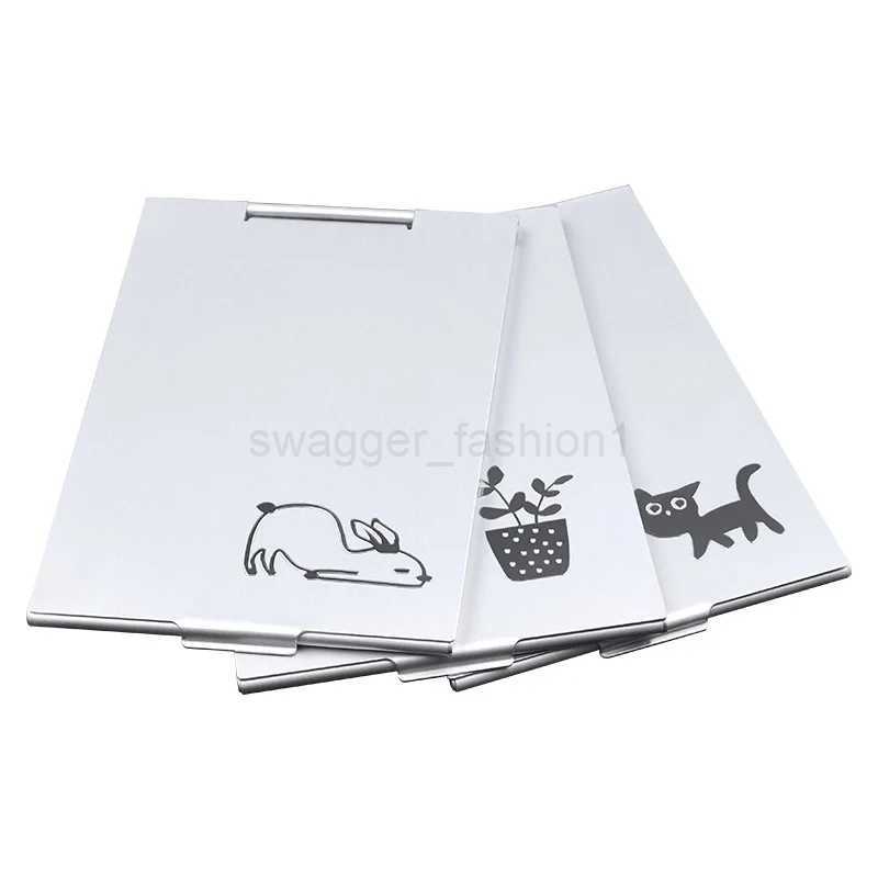 Cute Aluminum Folding Makeup Mirror Simple High-quality Portable Makeup Mirror Single-side Creative Women Aluminum Makeup MirrorXJ240813