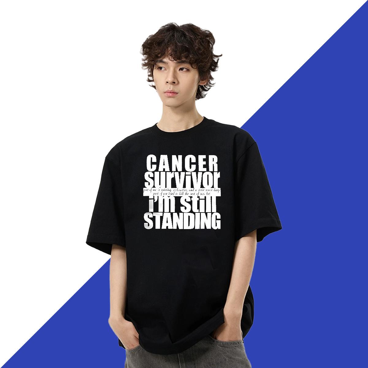 Cool Men Tops Tees Street 100% Cotton 230g DIY Logo Oversized Pure Cotton letter T-Shirts for Men Fashion Casual Top Tees