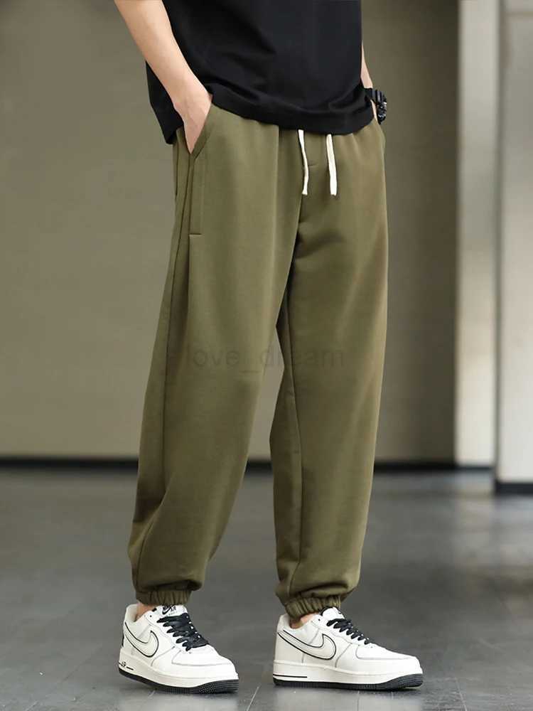 2023 New Mens Jogger Sweatpants Fashion Drawstring Streetwear Casual Baggy Trousers Male Cotton Loose Harem Pant Plus Size 8XLXJ240813